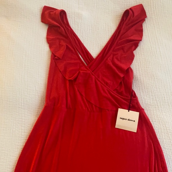 superdown Dresses & Skirts - Flora ruffle mini dress in red ♥️